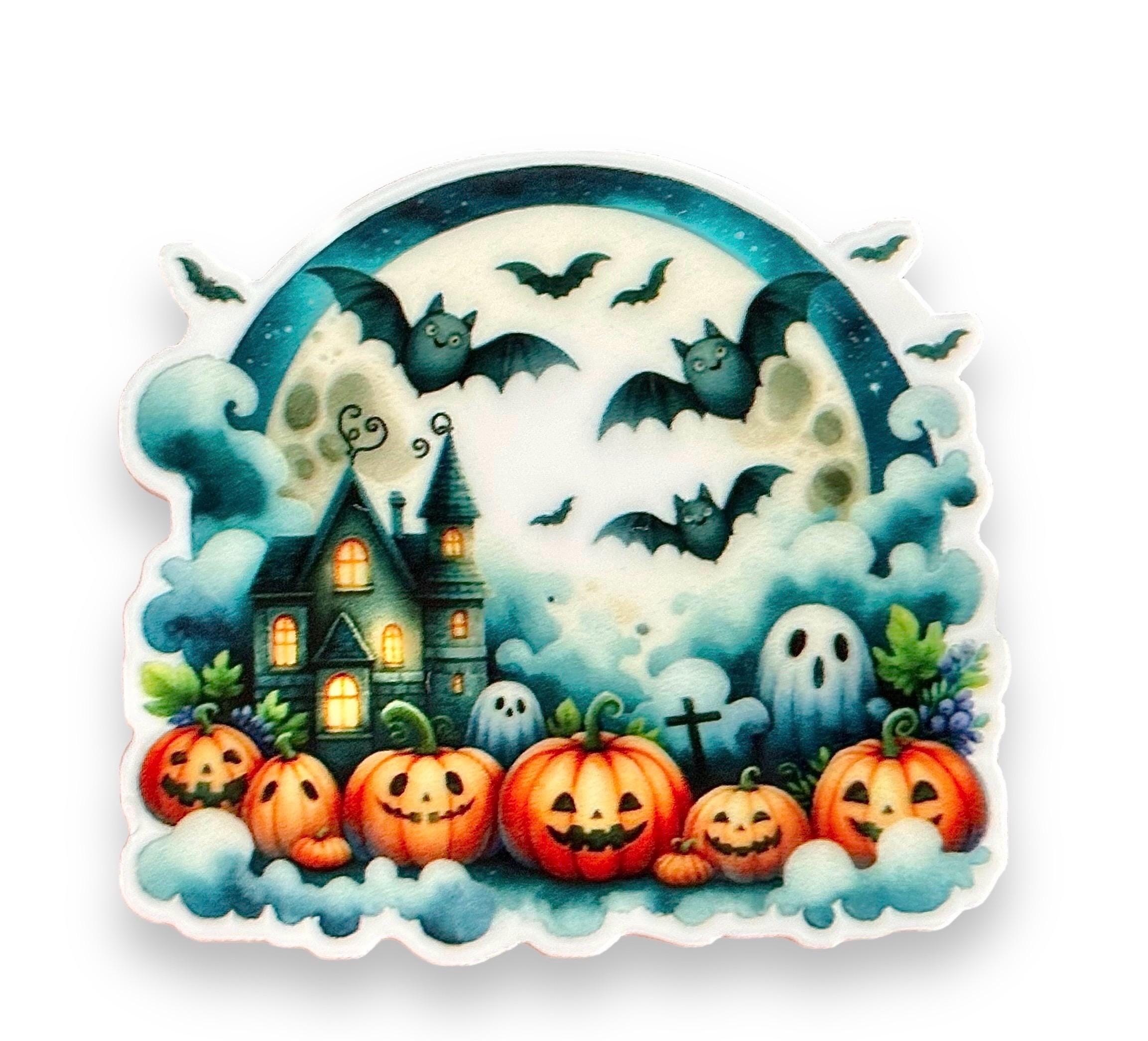 Halloween resin - Flatback - Embellishment - 5 Pieces