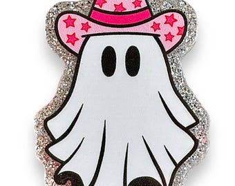 Western Ghost acrylic resins  - Halloween Flatback - Embellishment- 4 Pieces