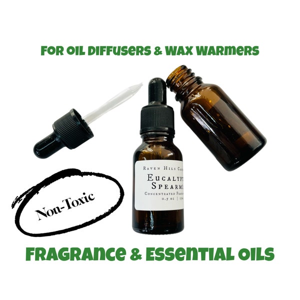 Home Fragrance Oils for Diffusers or Wax Melters or Lamp Rings, Non Toxic, Made with Natural Essential Oils, 1/2 ounce, Housewarming Gift