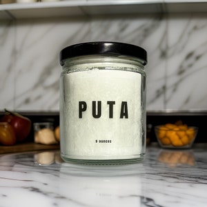 Funny Candle for Women, Puta Candle, Funny Gift for Best Friend, Gag Gift for Her, Rude Gift, 9 oz Handmade Novelty Candle