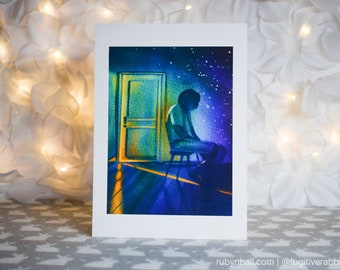 Bo Burnham Fan Art, "Inside" Still, Watercolor Painting, Archival Fine Art Print