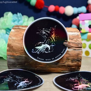 There Will Be Better Days, 3 inch Foil Sticker, Mushroom Dancer, Mycology