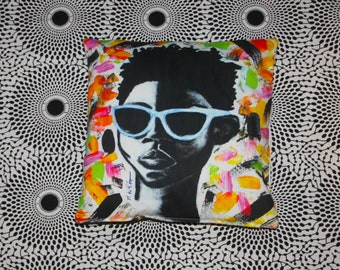 Be Firm: Affirm Art Cushion by Tarra Louis-Charles