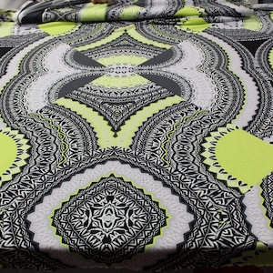 ITY knit-striped Yellow, black multi geometric print