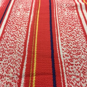 Georgette - Red striped print