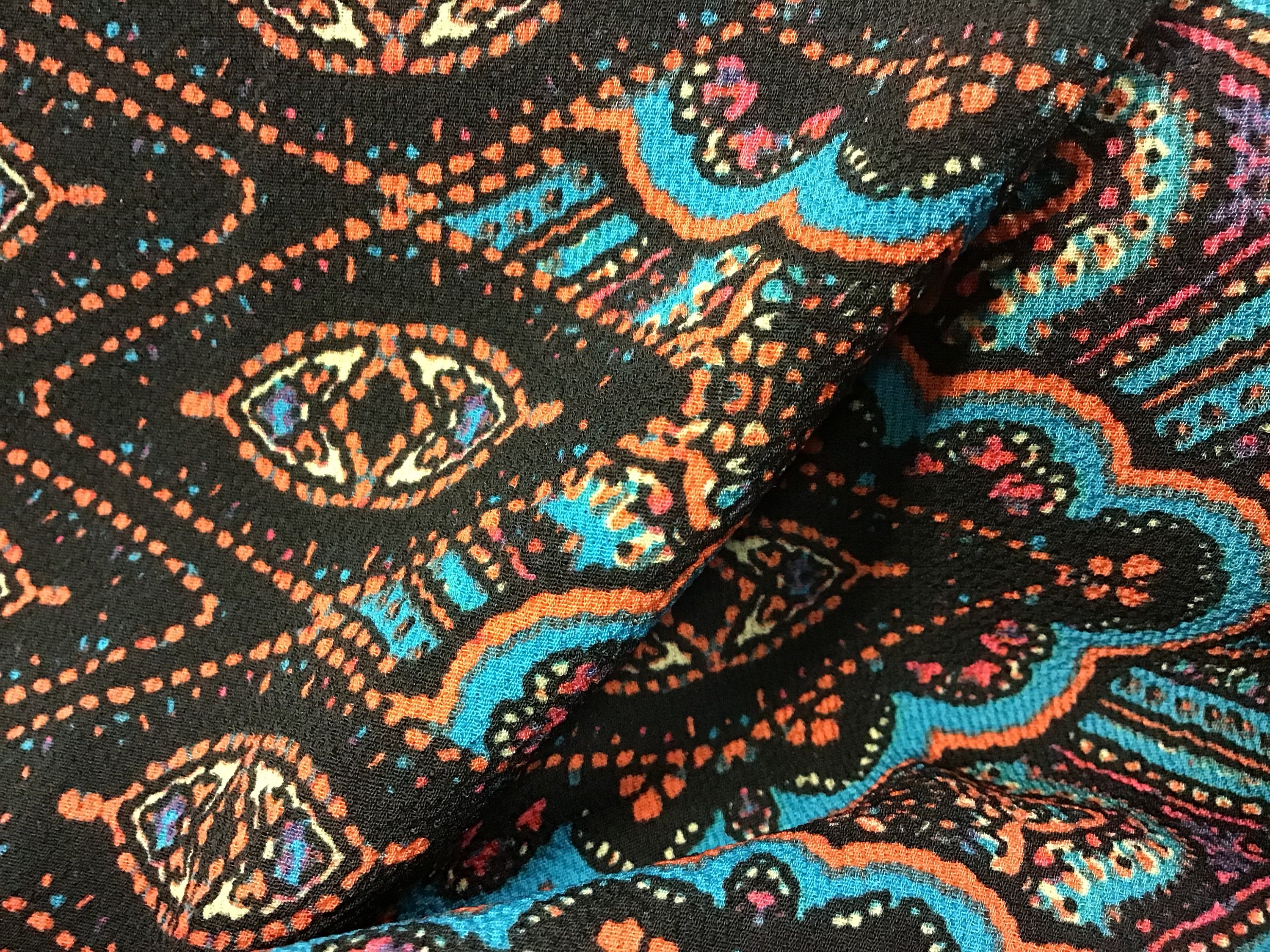 Fabric by the Yard Multicolor Geometric Print on Etsy