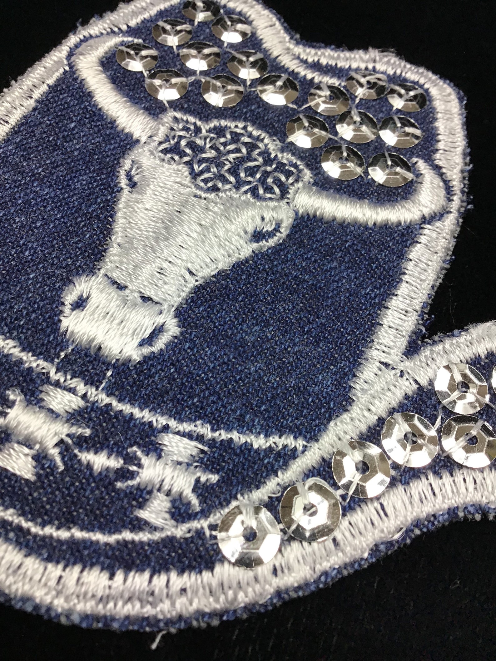 Sew on Patch Cowboy Hat Applique Embroidery Design Etsy