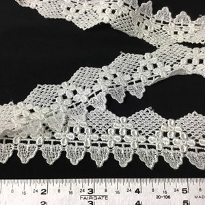 White Guipure Lace trimming per yard