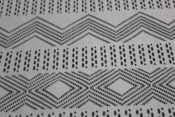 White Geometric Lace Print -  Canada