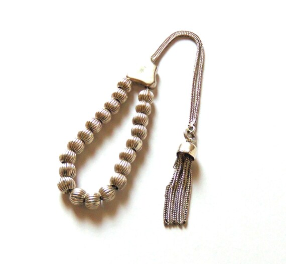 Vintage Sterling Silver Worry Prayer Beads Greek Komboloi