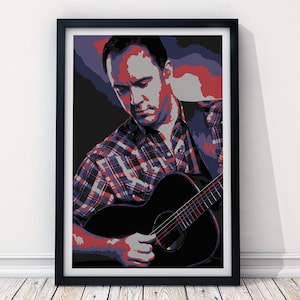 PREMIUM Modern Dave Matthews Band - DMB Art Print Portrait - Available 11x14", 12x18", 16x20", 18x24", 20x24", 20x30", 24x36"