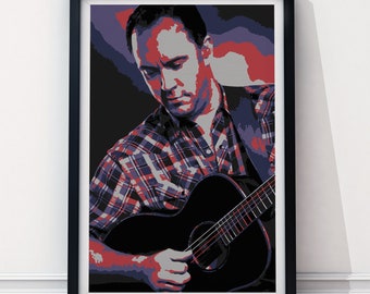 PREMIUM Modern Dave Matthews Band - DMB Art Print Portrait - Available 11x14", 12x18", 16x20", 18x24", 20x24", 20x30", 24x36"