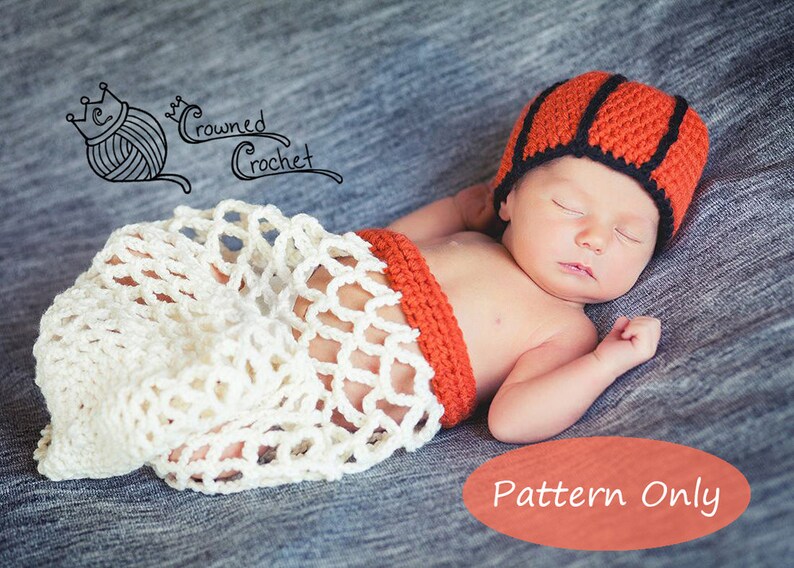 PATTERN ONLY Crochet Baby Basketball Net Cocoon Photography Etsy
