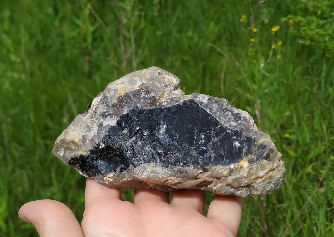 Black quartz crystal Black quartz stone Raw black quartz Etsy