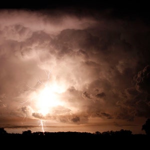 Lightning Photo Gift for Men Lightning Photography Metal Print Fathers Day Gift Summer Storm South Dakota Thunderstorm Photo Nicole Heitzman