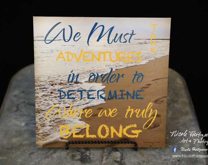 Beach Photography Beach print Beach quote Travel saying Beach Art Hawaii Photo by Nicole Heitzman