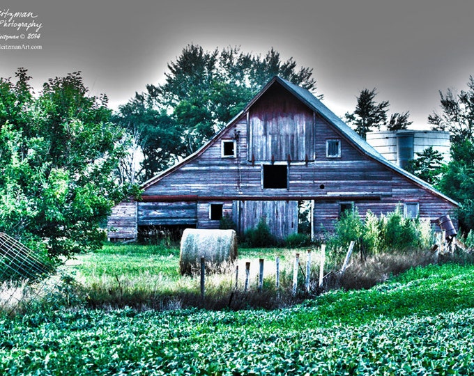 Barn Photo Barn Photography HDR Photography Frosty Barnwood Aspen Trees Birch Trees Farm Scene Winter Farm Photography by Nicole Heitzman