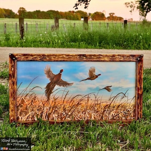 Father&#39;s Day Gift Pheasant Print Pheasant Art Pheasant Painting Pheasant Hunting Dakota Harvest Canvas Print by Nicole Heitzman