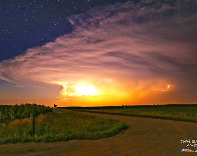 Eye of the Storm Thunderstorm Photography Storm Photo South Dakota Photography Lightning Photography HDR Photography by Nicole Heitzman