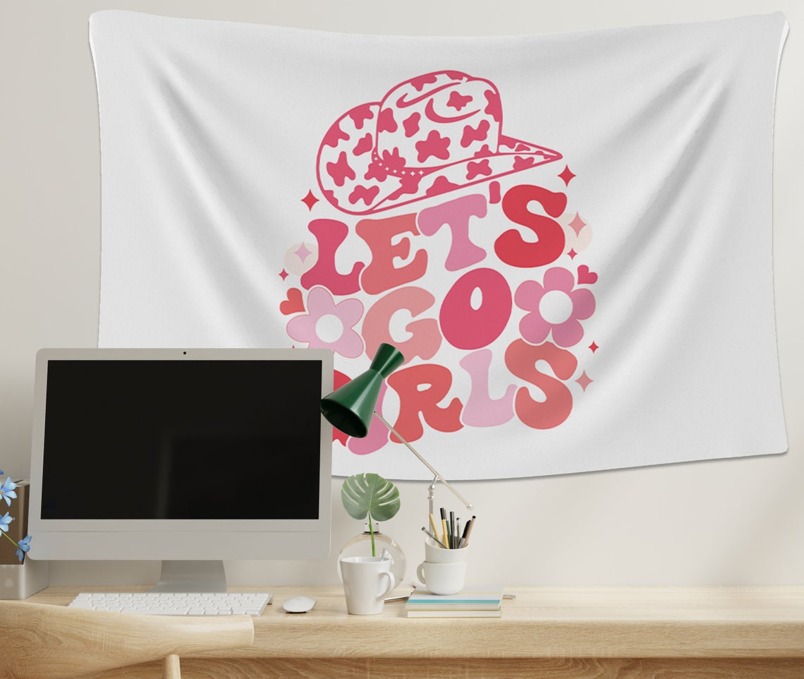 Lets Go Girls Wall Tapestry College Dorm Decor College - Etsy