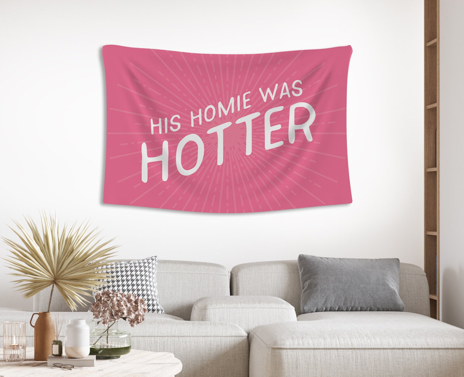 His Homie Was Hotter Wall Tapestry Dorm Decor for College Etsy
