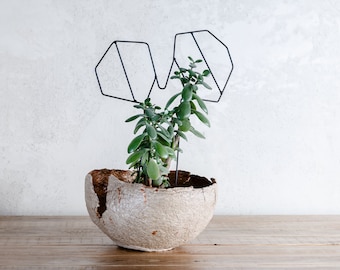 Metal Plant Holder Stand: Modern Geometric Garden Design