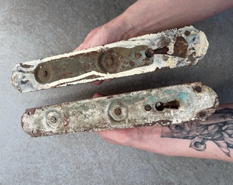 Vintage door knobs, metal door knobs Spartak, Large Rustic handles, Soviet door handles, Architectural salvage, door knobs interior
