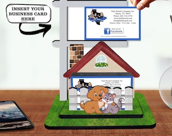 Porte-cartes de visite pour clinique vétérinaire/hôpital pour animaux de compagnie