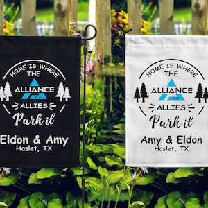 Alliance RV - We are Allies Custom Double Sided Soft Microfiber Garden Flag