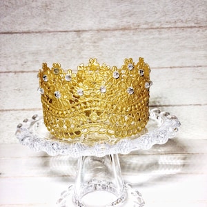 Wedding Cake Topper, Cake Smash, Crown Cake Topper, Tiara, Princess Party, Gold Baby Shower Cake Topper, 1st Birthday