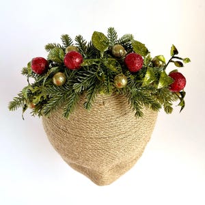 Christmas Headband, Christmas Hair Piece, Christmas Headpiece, Winter Headband for Women, Christmas Flower Crown, Holiday Headband, Party
