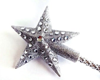 37" Glinda the Good Witch Star Wand, as seen on The Drew Barrymore  Show Magic Wand, Glinda Wand, Cosplay Wand, Princess, Glitter, Scepter