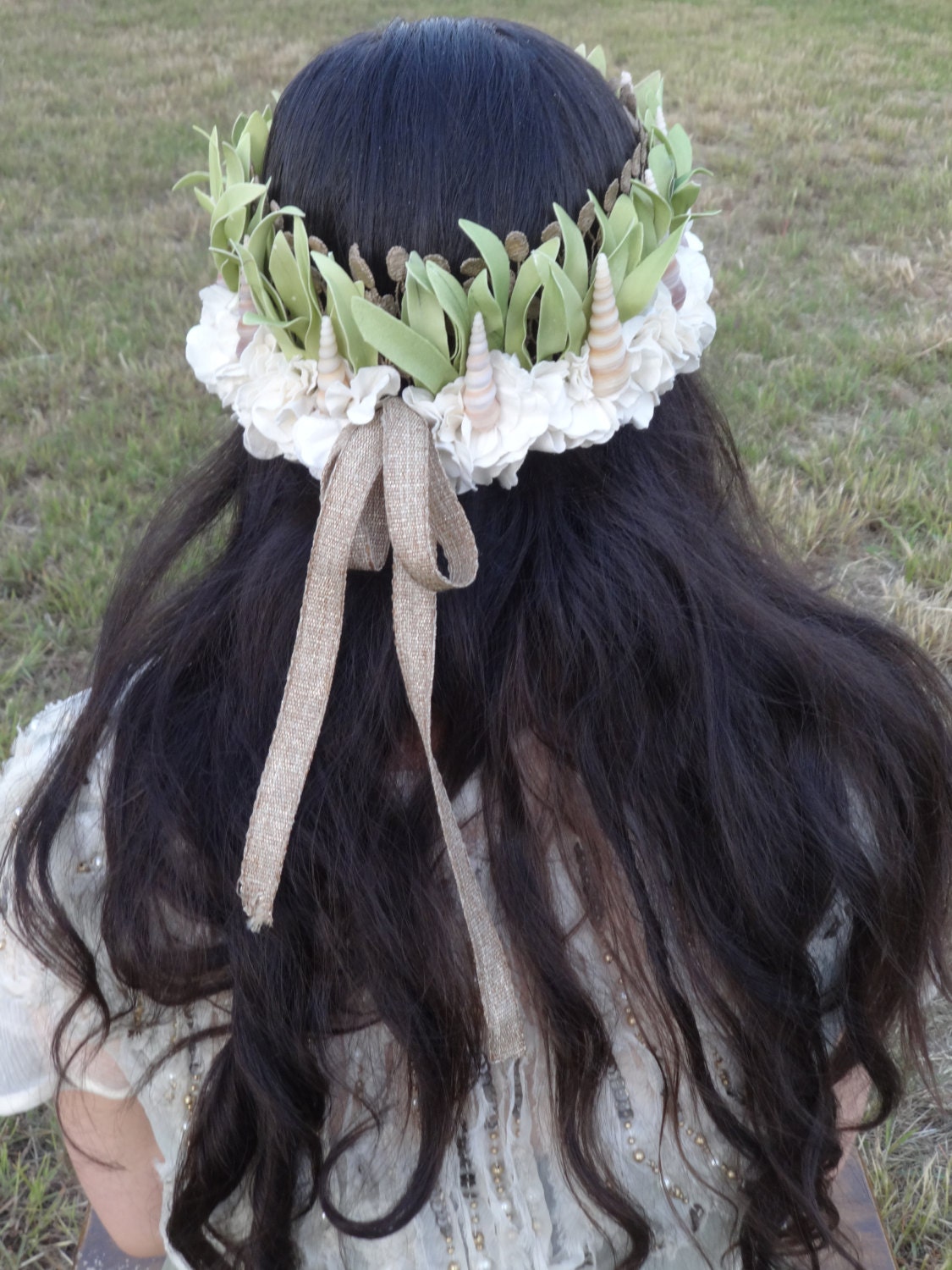 Mermaid Crown Mermaid Flower Crown Mermaid Shell Crown Etsy