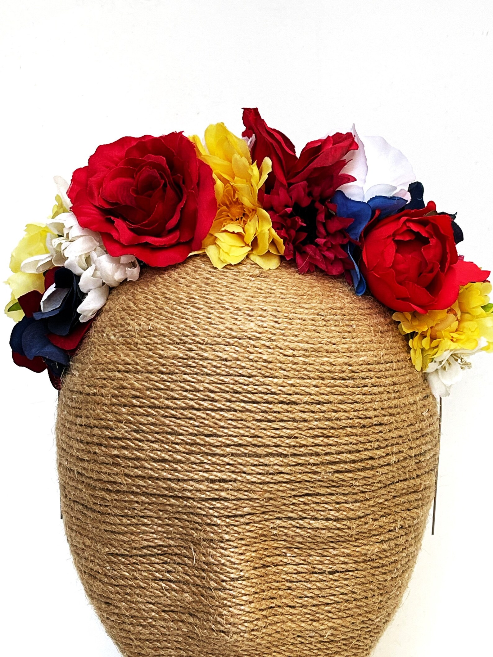 Mexican Flower Crown Fiesta Frida Flower Crown Flower Etsy