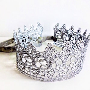 Glinda Glenda crown, Silver Adjustable 3&quot; Crown, Halo, Headpiece, Tiara, Available in 7 colors, Toddler-Children-Adults-Weddings, Gift