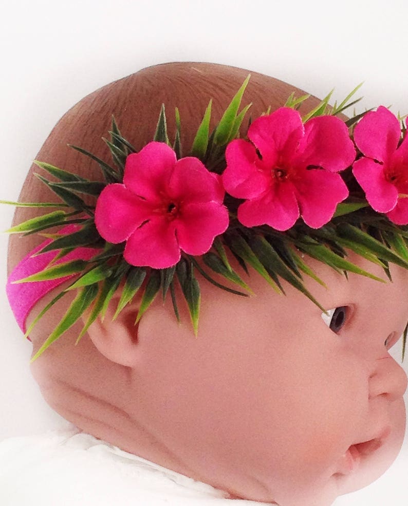 Haku Lei Infant Moana Headband Birthday Crown Baby Moana Flower Crown Moana Crown Baby Flower Crown Island Princess Hawaiian Crown