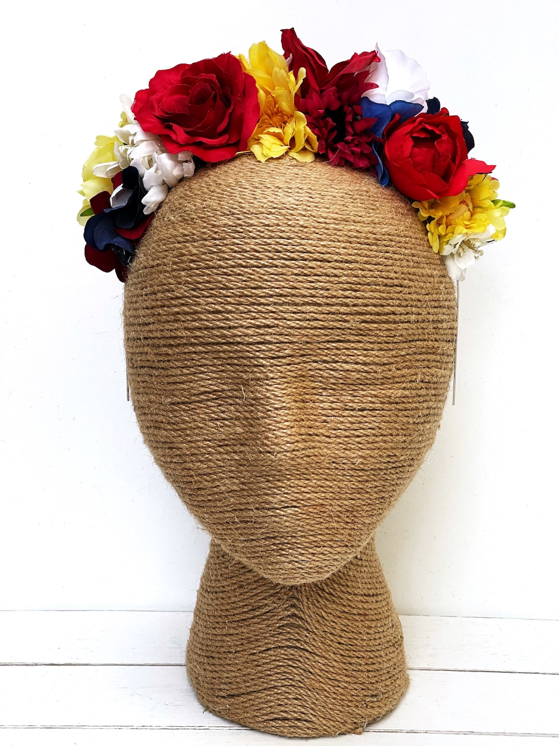 Mexican Flower Crown Fiesta Frida Flower Crown Flower Etsy