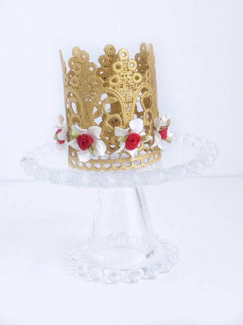 Crown Crown Cake Topper Tiara Princess Party Gold Baby - Etsy