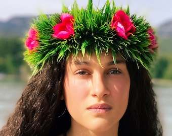 Moana Flower Crown, Haku Lei, Moana Headband, Cosplay Crown, Hawaiian Crown, Island Princess, Moana Crown, Flower Crown