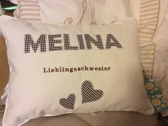 Pillows With Names Etsy