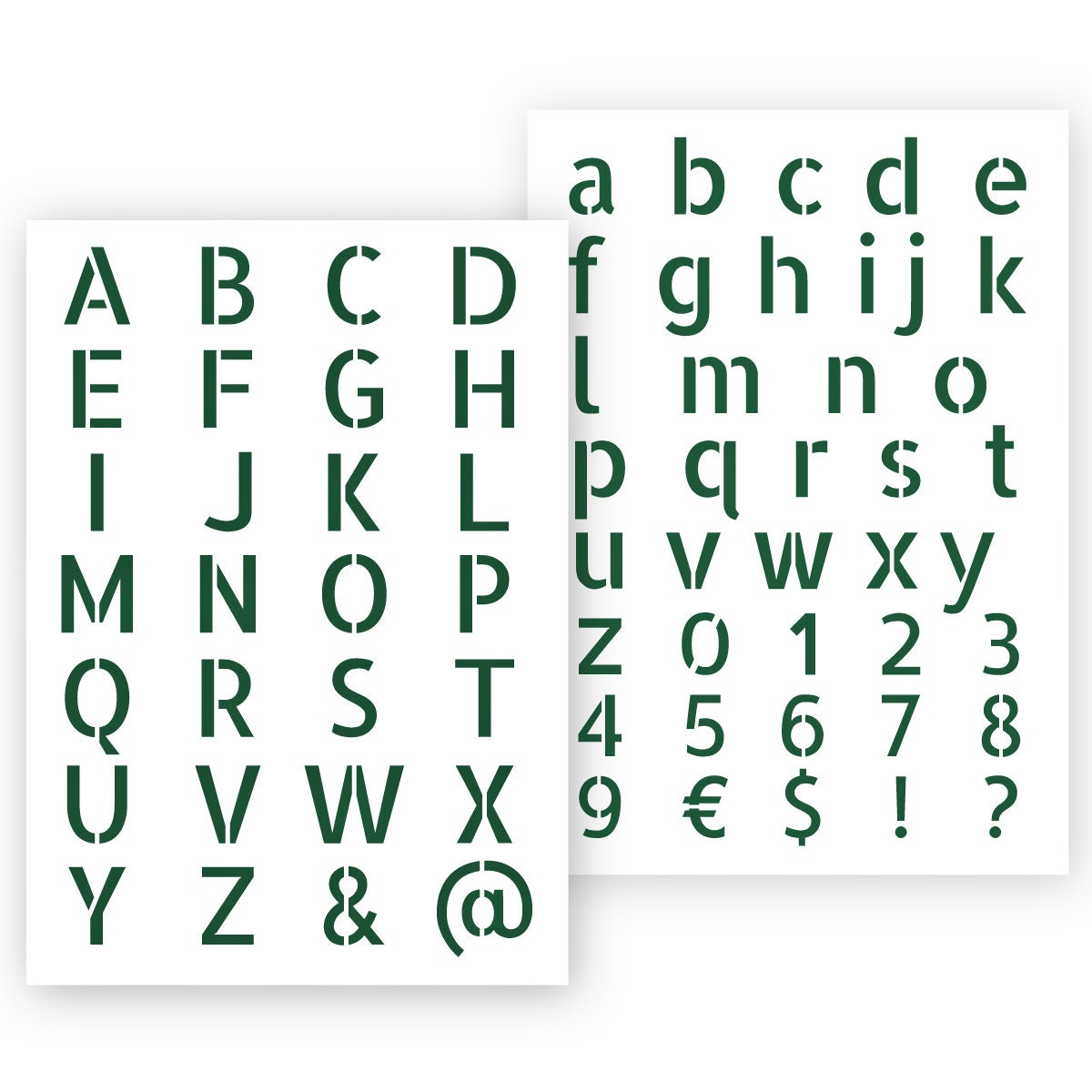 Century Style In 1 Inch Printable Letter Stencils