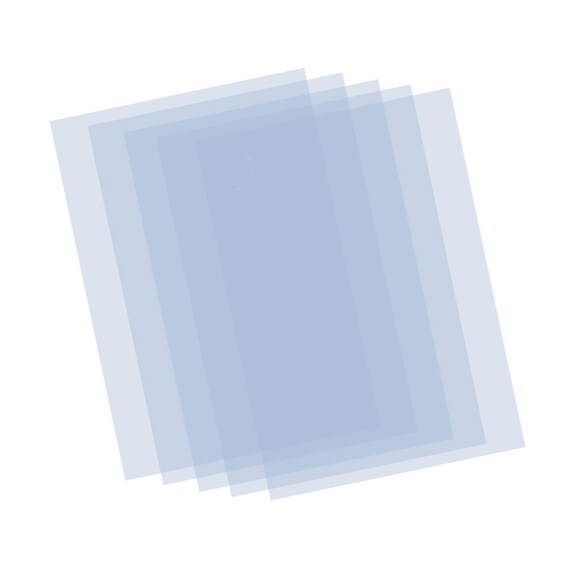 A4 En blanco Mylar plantilla hojas x 12-Corte de Mylar de 125 Micrones su propio Stencils