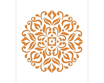 Mandala Stencil - A5 Mandala Stencil for Furniture, Walls, Floors - Mandalas for DIY Home Decor - Mandala Stencil for painting, crafts, arts