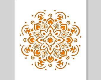 Mandala Stencil - A3 Mandala Stencil voor meubels, muren, vloeren - mandala's voor het Decor van het Huis DIY - Mandala Stencil voor het schilderen, ambachten, Kunsten