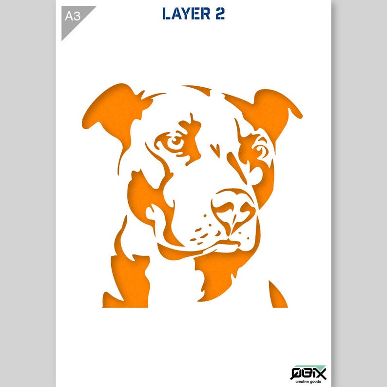 Dog Stencil Dog Head Stencil American Staffordshire Terrier Etsy dog-stencil-dog-head-stencil-american-staffordshire-terrier-etsy