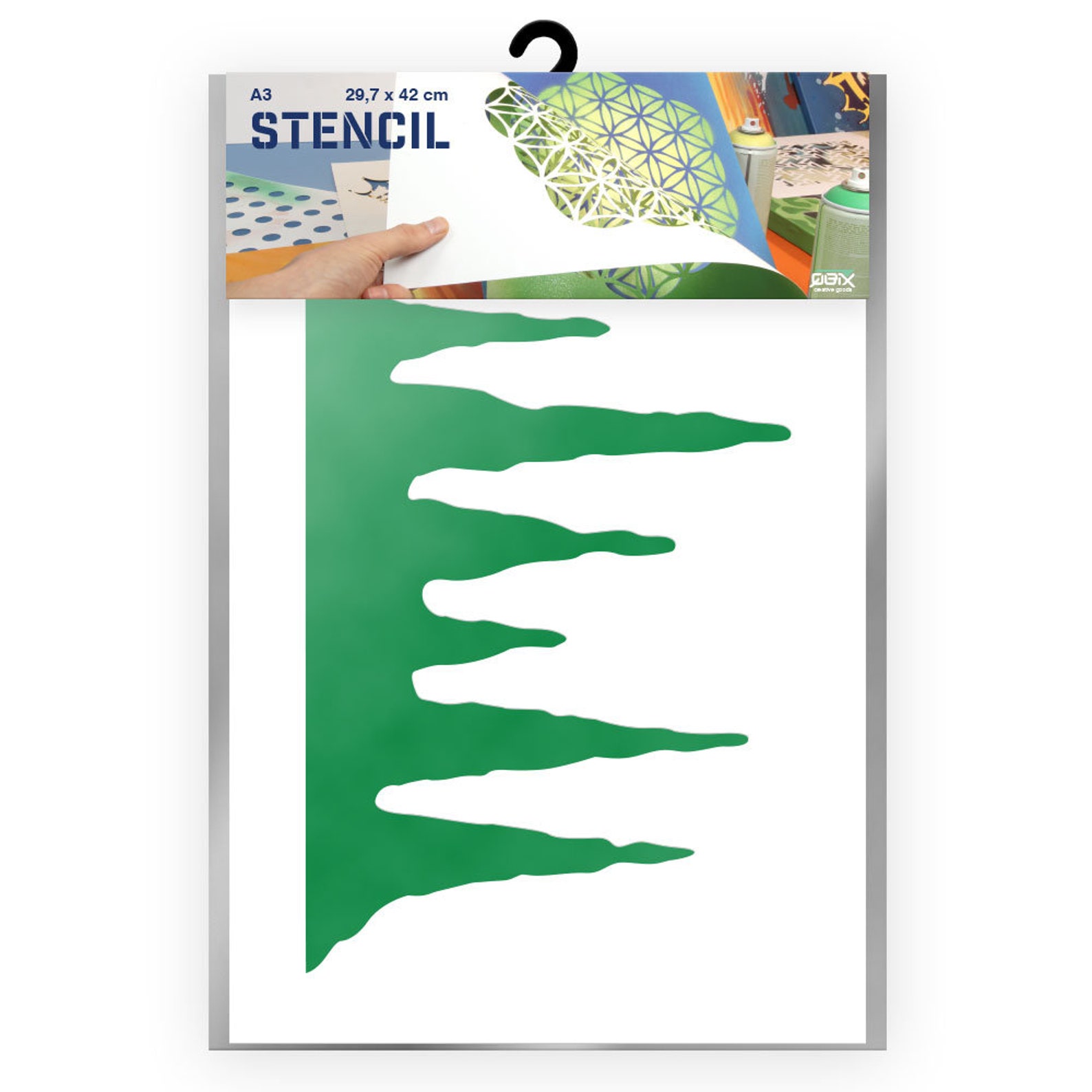 Icicles Stencil Frozen Stencil Icicle Stencil A3 | Etsy