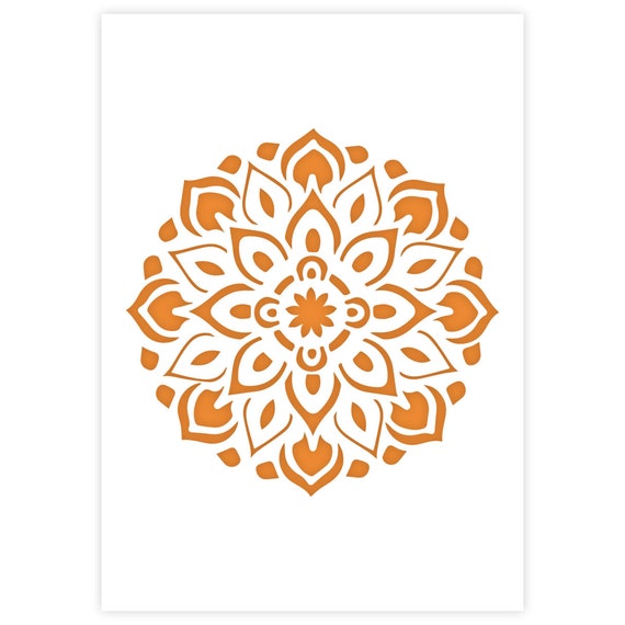 Mandala Stencil A3 Mandala Stencil for Furniture Walls - Etsy