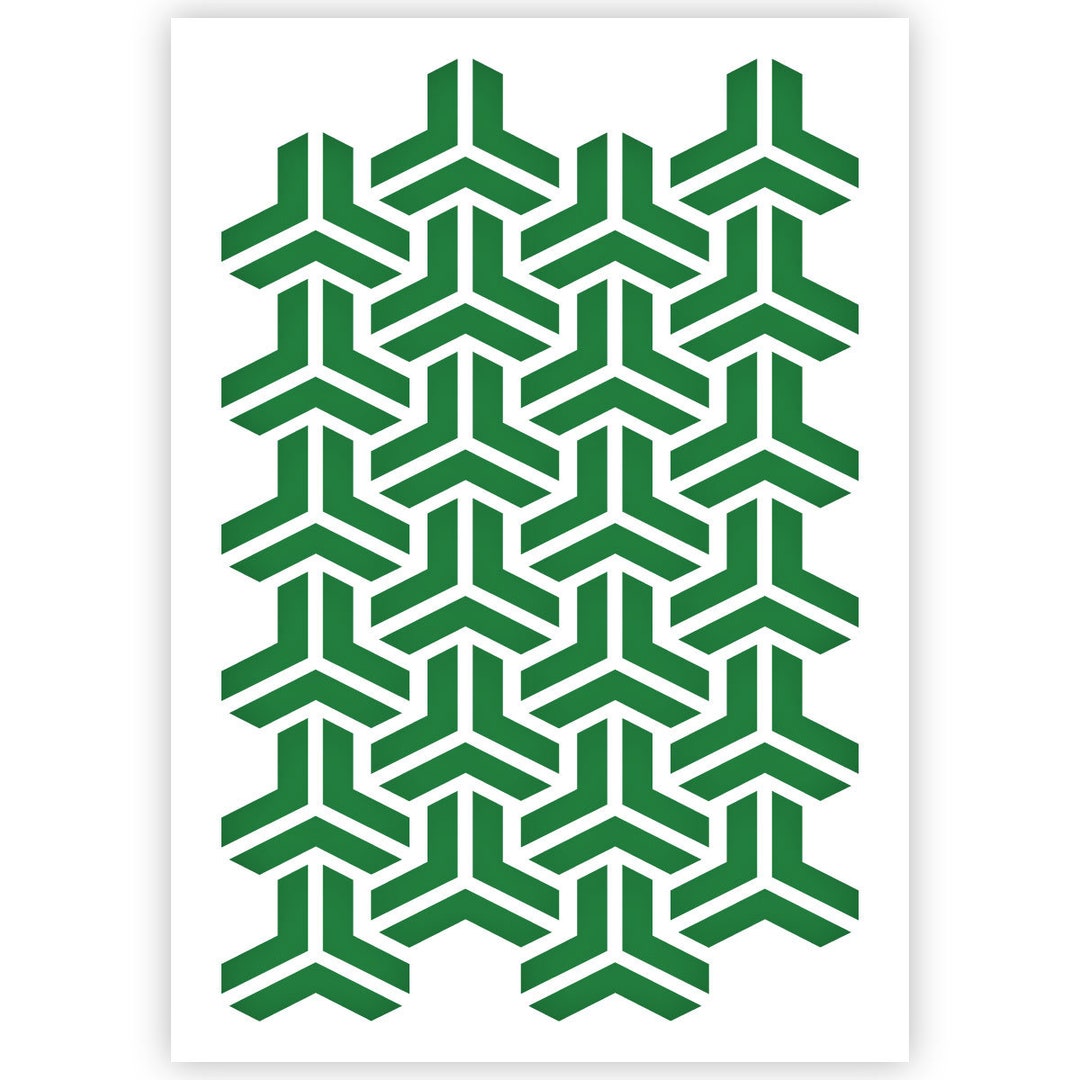 Escher Stencil - Escher Pattern Template - A4 / A5 Size - Reusable ...