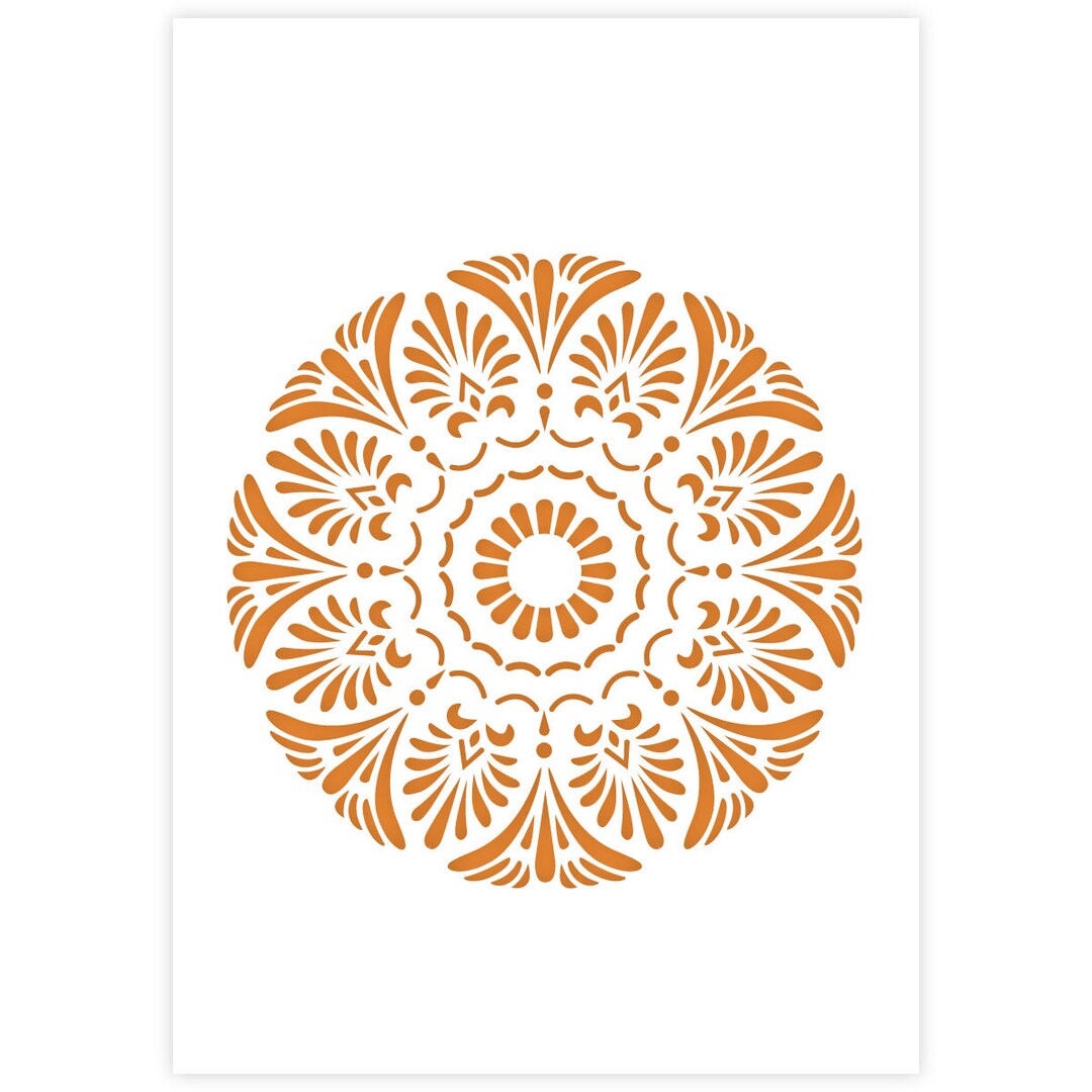 Mandala Stencil A3 Mandala Stencil for Furniture, Walls, Floors