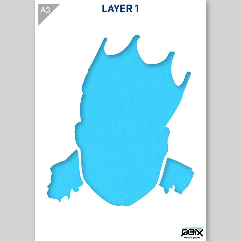 Notorious BIG Stencil Biggie Smalls Stencil 2 Layers A3 Etsy